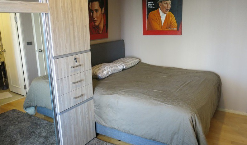 One bed condo for rent in Asoke - Bedroom