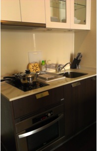 One bed condo for rent in Thong Lo - Kitchen