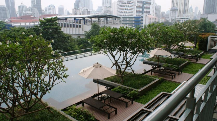 One bedroom condo for rent in Asoke - Relax area